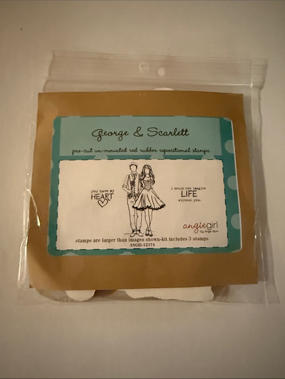 George & Scarlett AngieGirl Romantic Couple Stamp Set